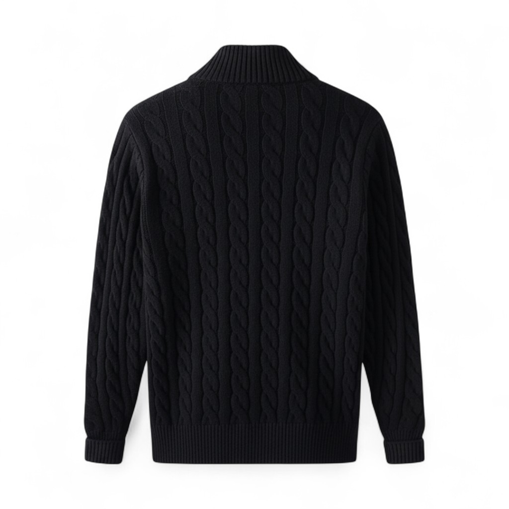 Half Zip Knit Sweater For Men