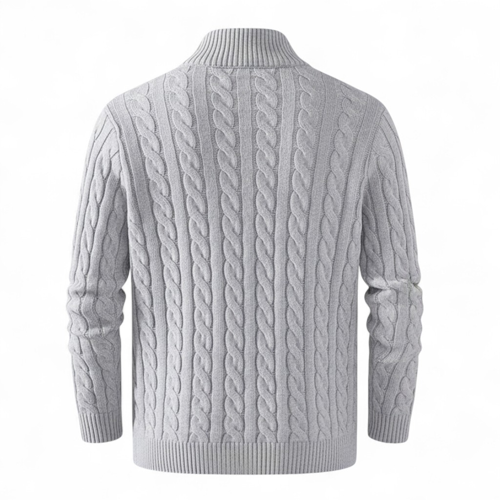 Half Zip Knit Sweater For Men