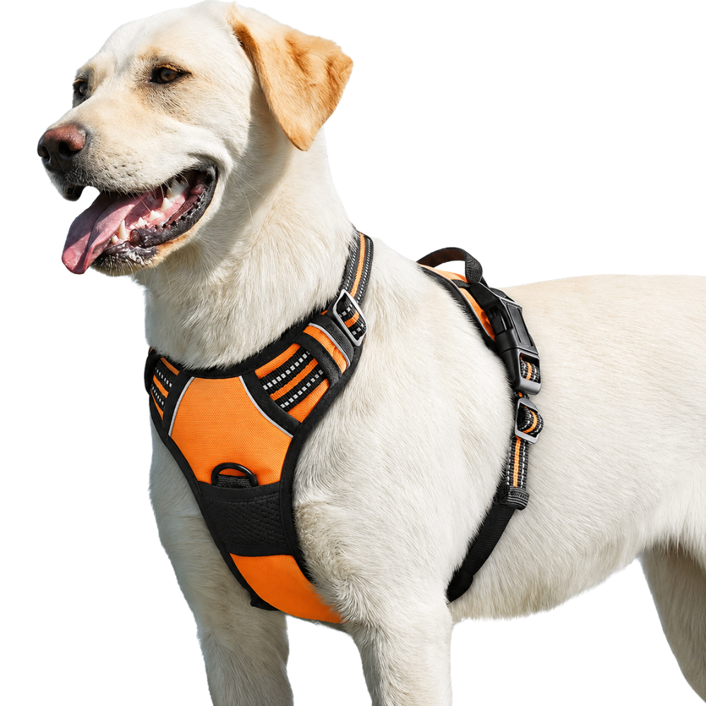 Reflective Safety Dog Harness for XL Dogs with Adjustable and Breathable