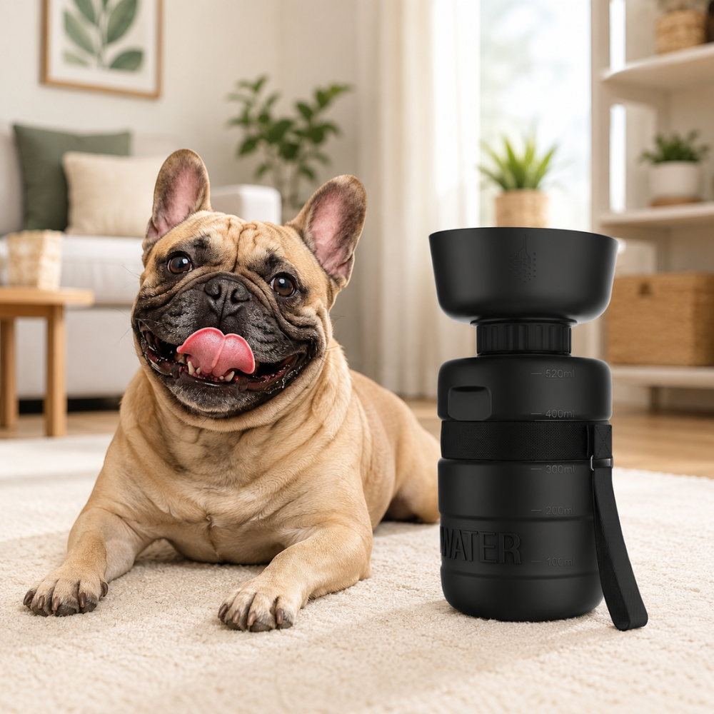 Portable Dog Water Bottle With Bowl And Leak Proof 