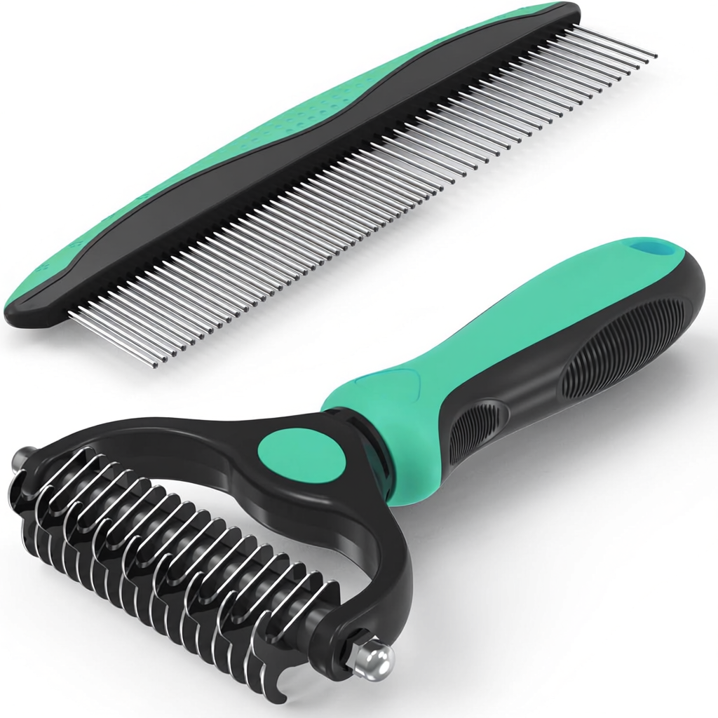 Pet Grooming Brush And Metal Comb SetPet Grooming Brush And Metal Comb Set - Image 6