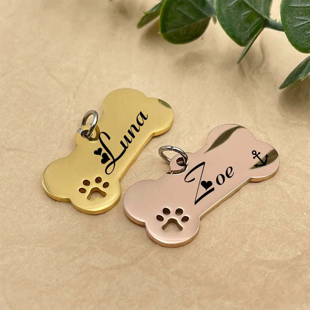 Personalized Pet Name Tag Pendant For Dog Collar