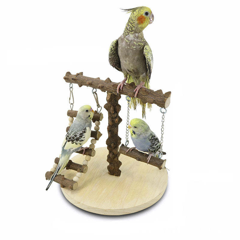 Bird Perch With Climb Swing Ladders For Birds
