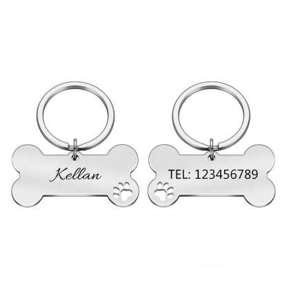 Classic Shape Custom Pet ID Tag For Dogs And Cats