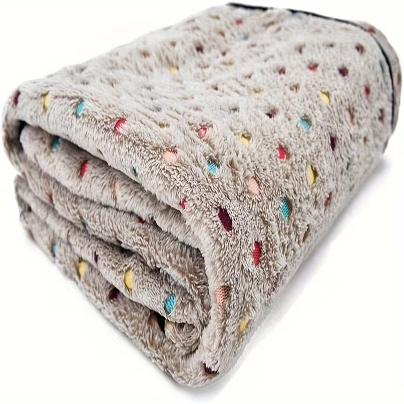 Soft Coral Flannel Pet Blanket For Pets