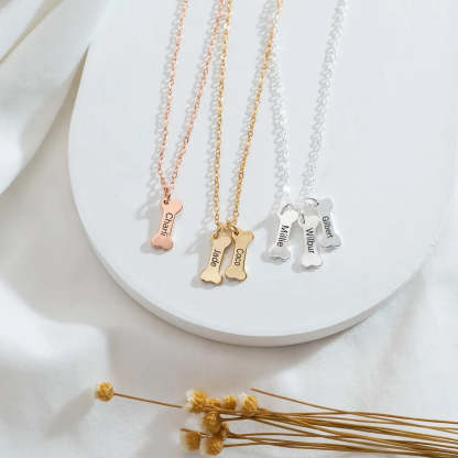 Custom Name Pendant Necklace For Pet Enthusiasts