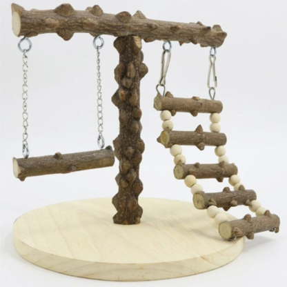 Bird Perch With Climb Swing Ladders For Birds