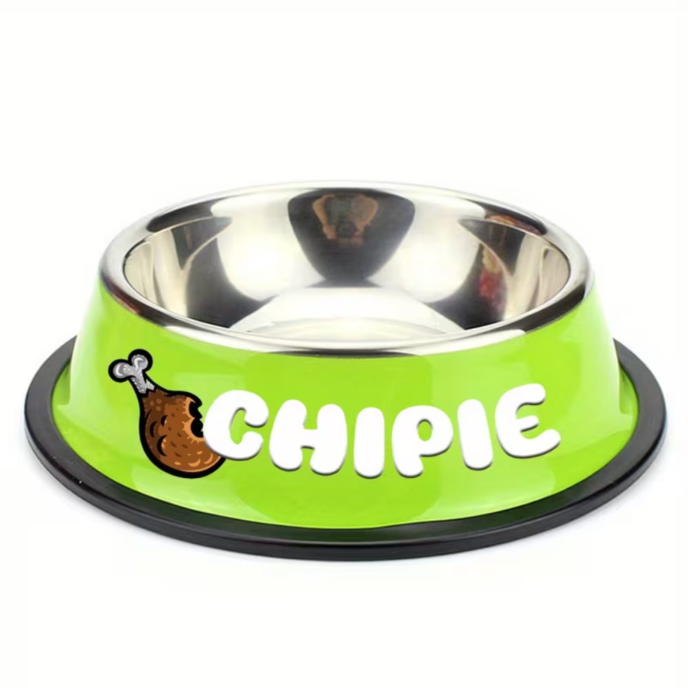 [Copy]Stainless Steel Pet Bowl With Custom Name For Cats And DogsCustom Name Stainless Steel Pet Food Bowl - Image 2