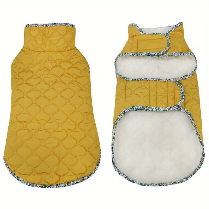 Winter Dog Coat With Plush Lining And Adjustable StrapsWinter Dog Coat With Plush Lining And Adjustable Straps - Image 6