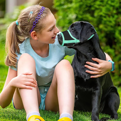 Dog Muzzle Soft Nylon Adjustable Pet Muzzle For Small Medium Large Dogs