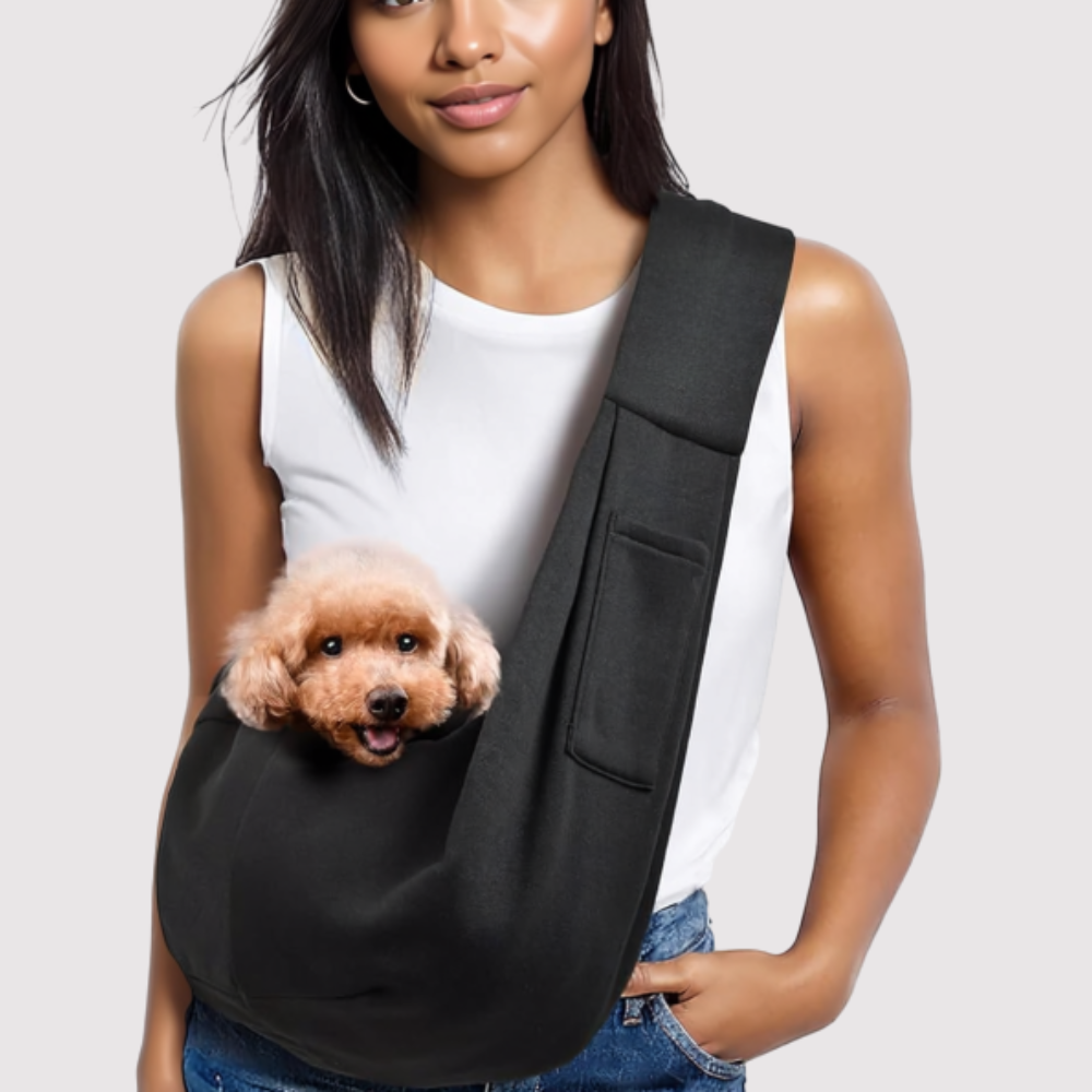 Small Dog Sling Carrier Zipper Pocket & Adjustable StrapSmall Dog Sling Carrier Classic Pocket & Classic Strap - Image 2