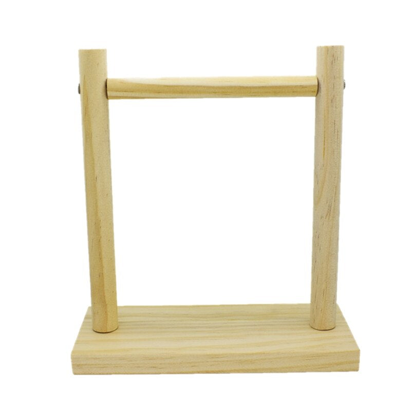 Wood Bird Swing Toy for Parrots Cockatiels and Budgies with Non-toxic Cage Accessories for Mental Stimulation — view 8