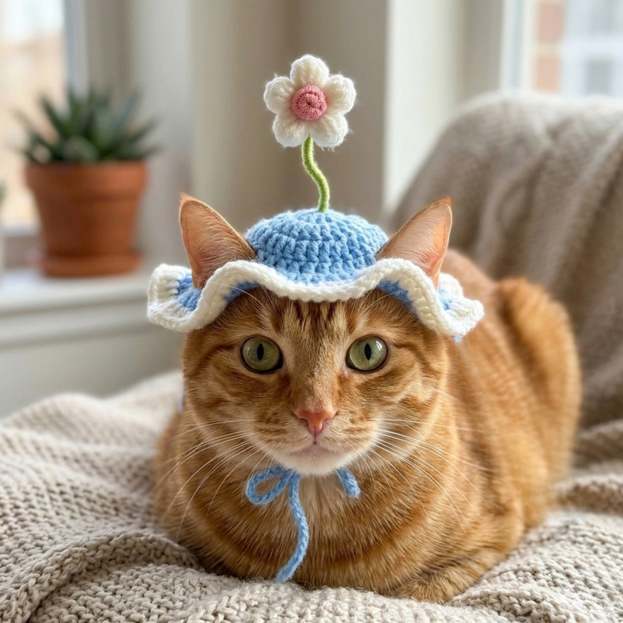 Handmade Funny Costume Knitted Puppy Hat