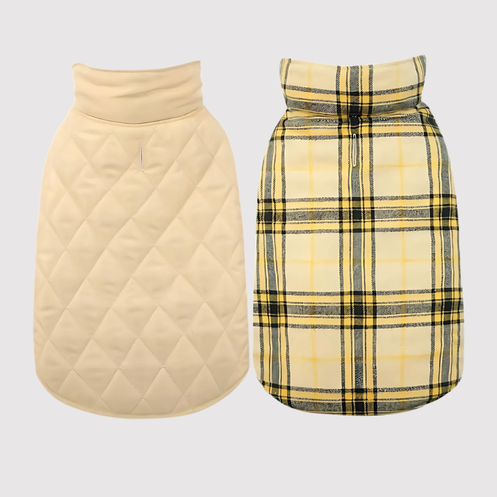 Reversible Dog Jacket for Small DogsAdjustable Dog Raincoat Jacket With Hood And Leash Hole - Image 11