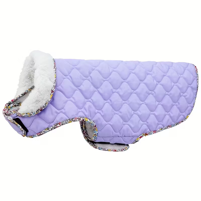 Winter Dog Coat With Plush Lining And Adjustable StrapsWinter Dog Coat With Plush Lining And Adjustable Straps - Image 11