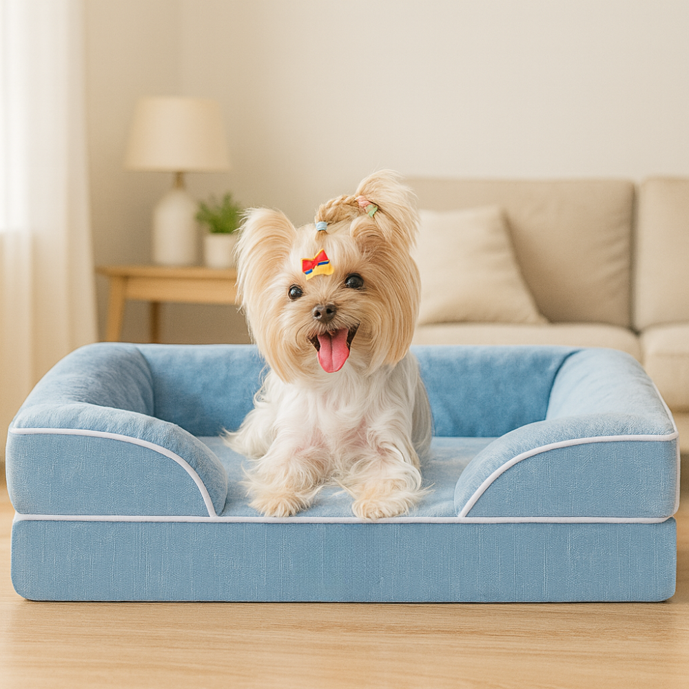 Orthopedic Dog Bed for Small DogsWaterproof Memory Foam Bed With Washable Cover - Image 3