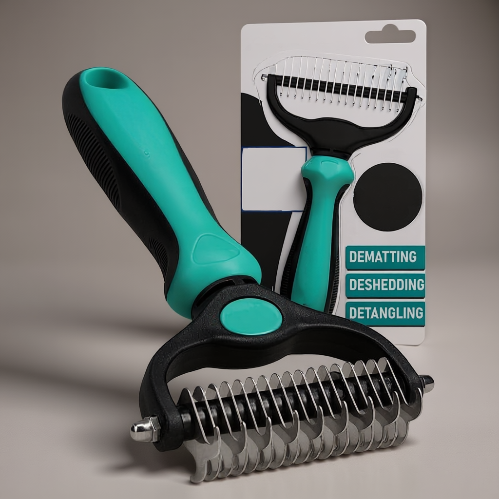 Double-Sided Dog And Cat Grooming Brush