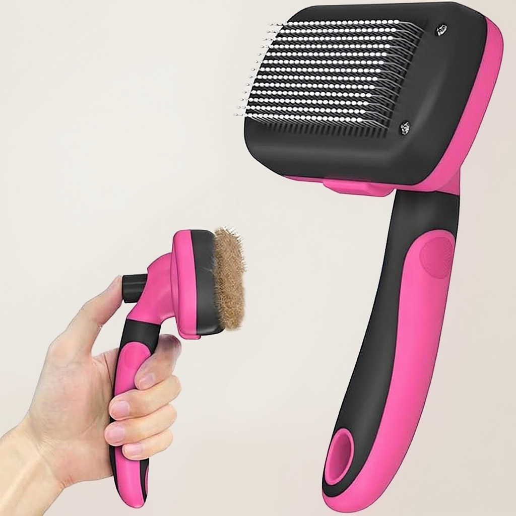 Self Cleaning Shedding Grooming Brush Tool