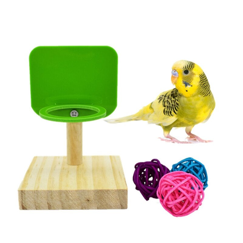 Wood Bird Swing Toy for Parrots Cockatiels and Budgies with Non-toxic Cage Accessories for Mental Stimulation — view 15