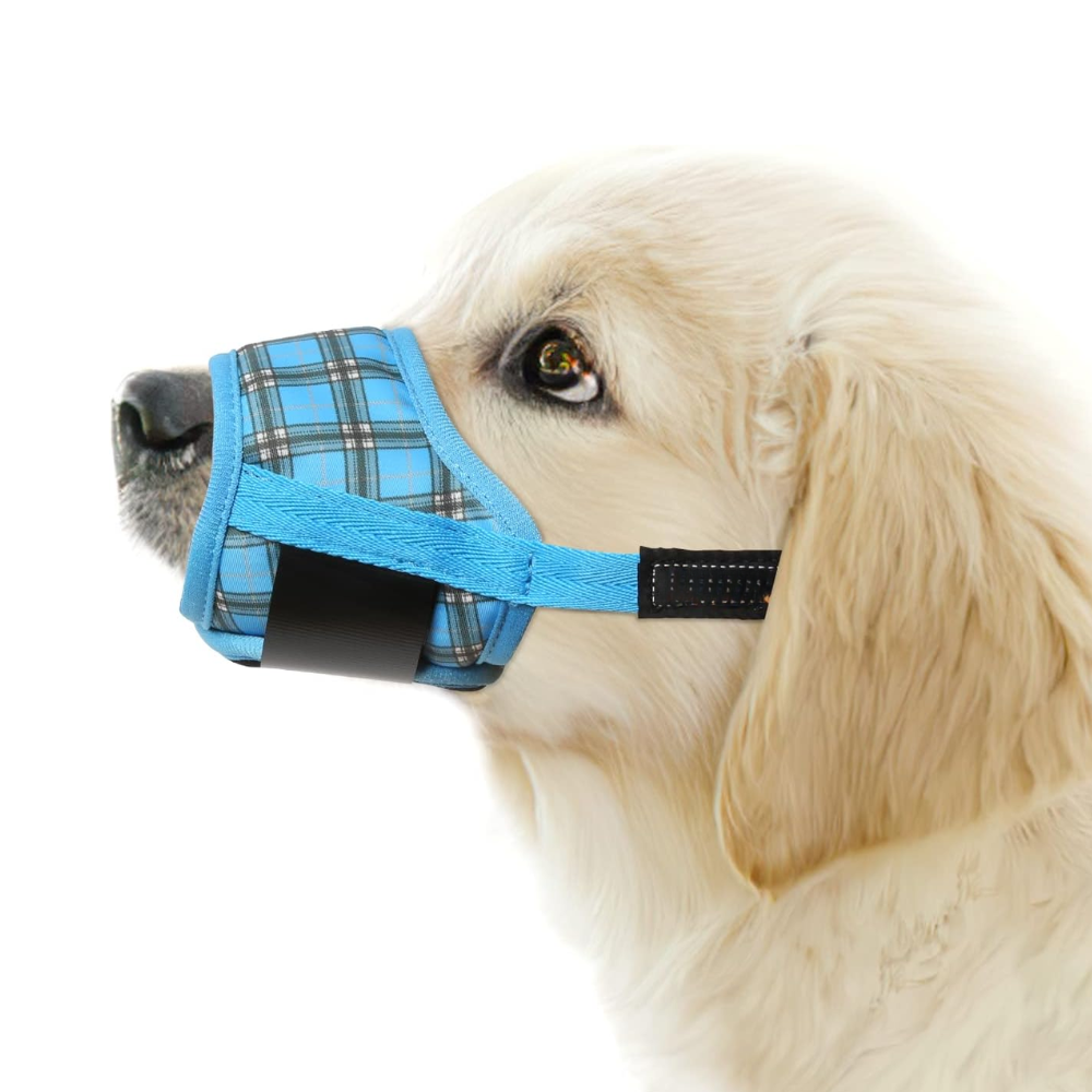 Dog Muzzle Soft Nylon Adjustable Pet Muzzle For Small Medium Large Dogs