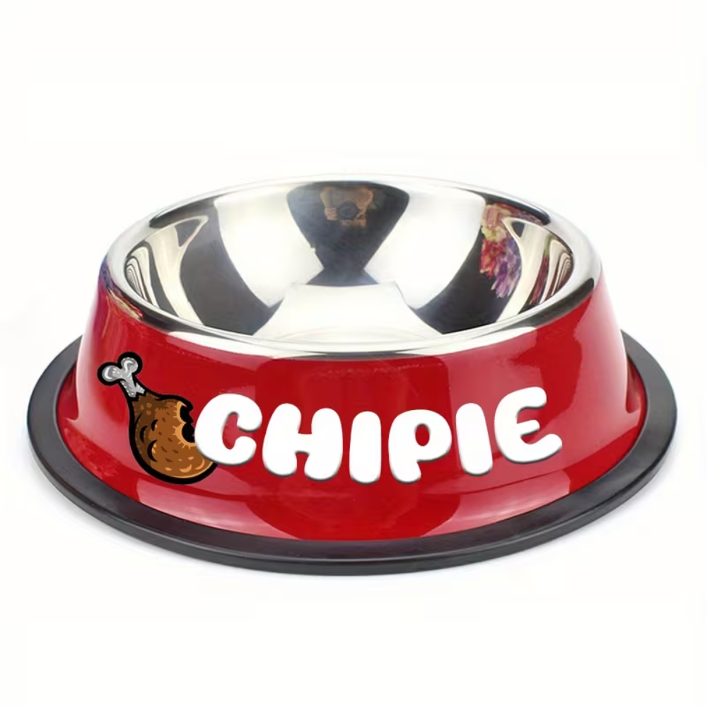 [Copy]Stainless Steel Pet Bowl With Custom Name For Cats And DogsCustom Name Stainless Steel Pet Food Bowl - Image 6