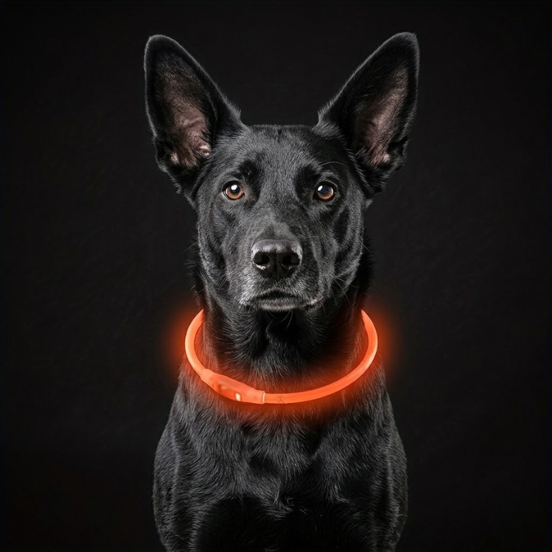 Adjustable Dog Collar for S to L Dogs with Waterproof and Rechargeable — packaging