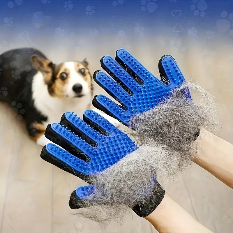 Pet Grooming Glove With Adjustable Strap For Easy DesheddingPet Grooming Glove With Adjustable Strap For Easy Deshedding - Image 2