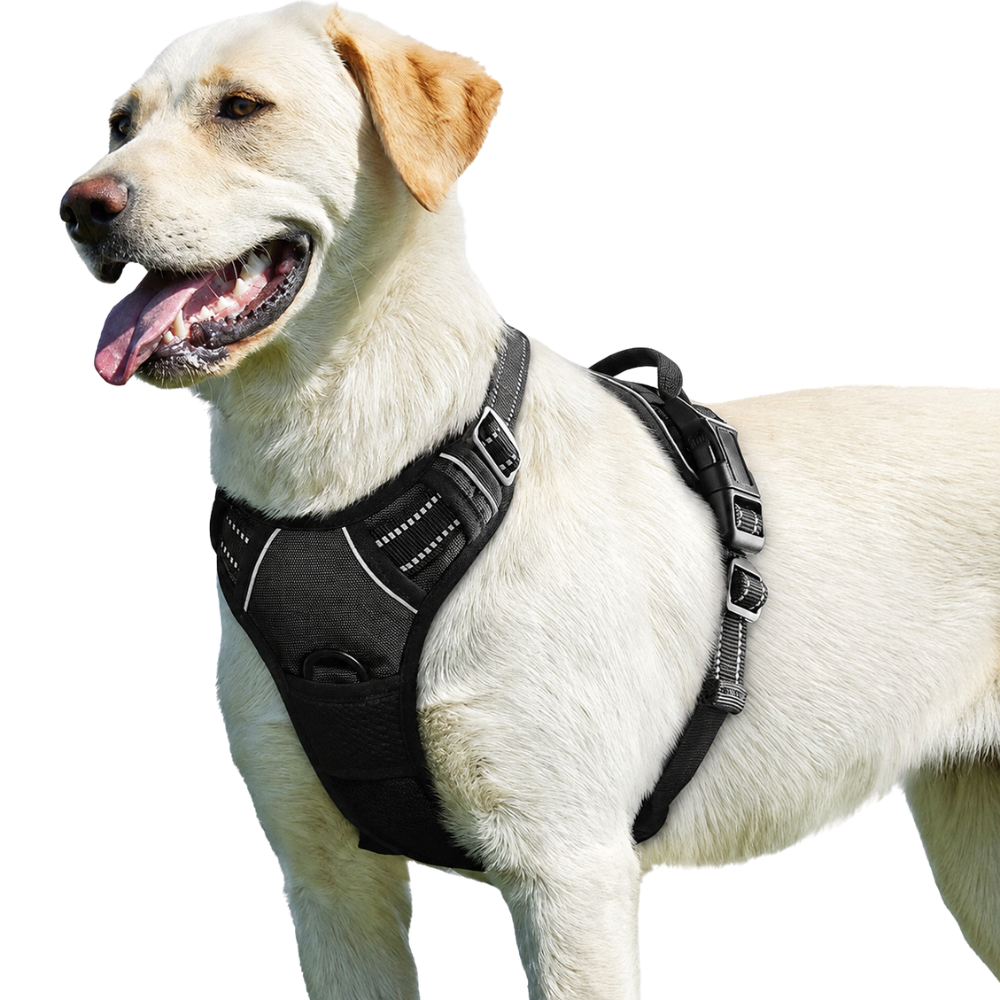 Reflective Safety Dog Harness for XL Dogs with Adjustable and Breathable