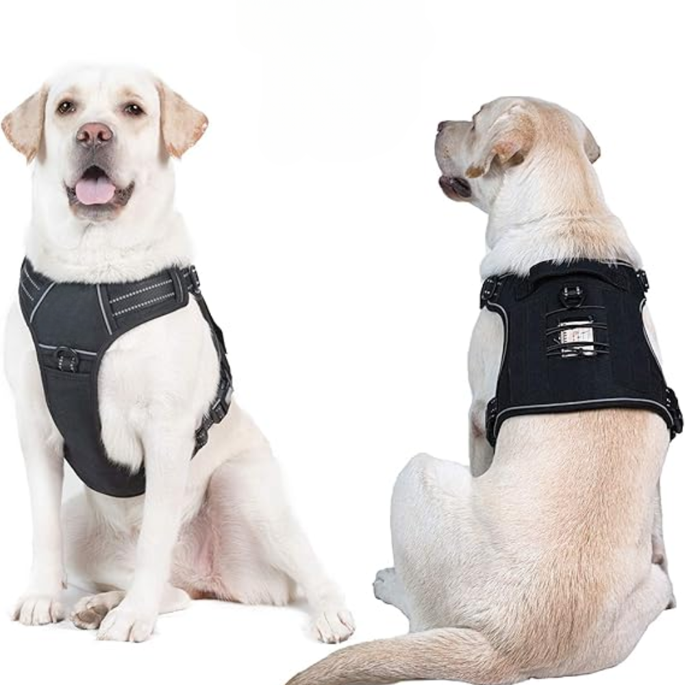 Tactical Dog Harness No Pull Adjustable Reflective Vest