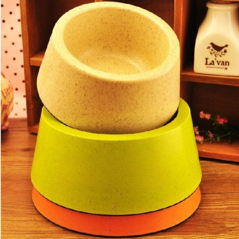 Stainless Steel Dog Water Bowl for S to M Dogs Easy Clean Healthy Eating for Pets — side view