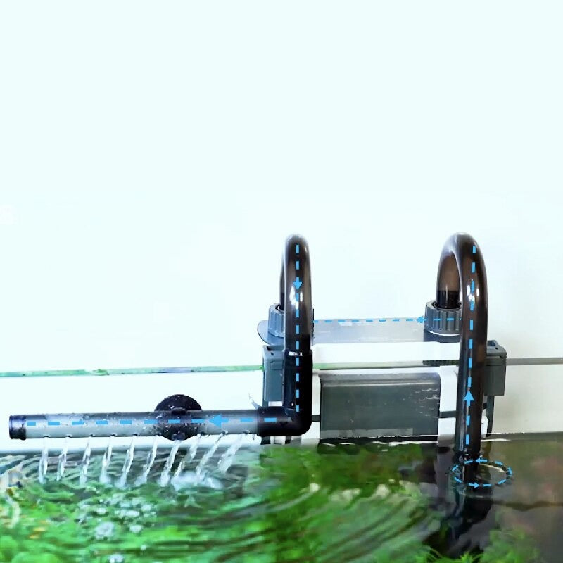 Aquarium Filter for Freshwater and Saltwater Aquariums with Durable 7W Reliable Precise Control — in use