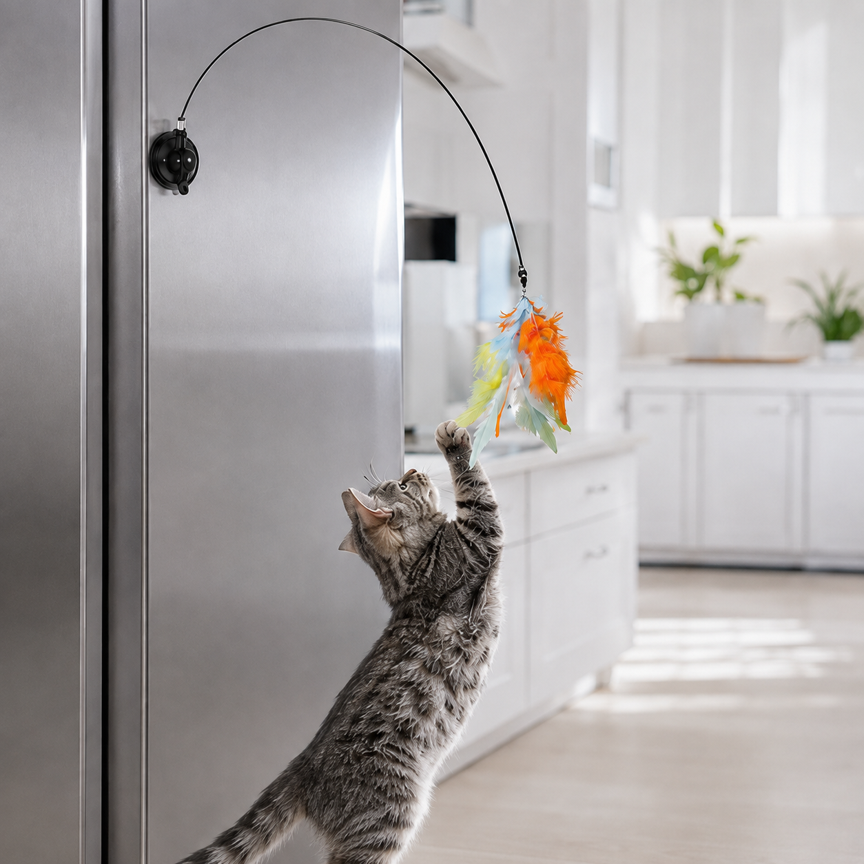 10 Pieces Interactive Cat Wand And Chasing Stick Toys For Indoor Cats And Kittens