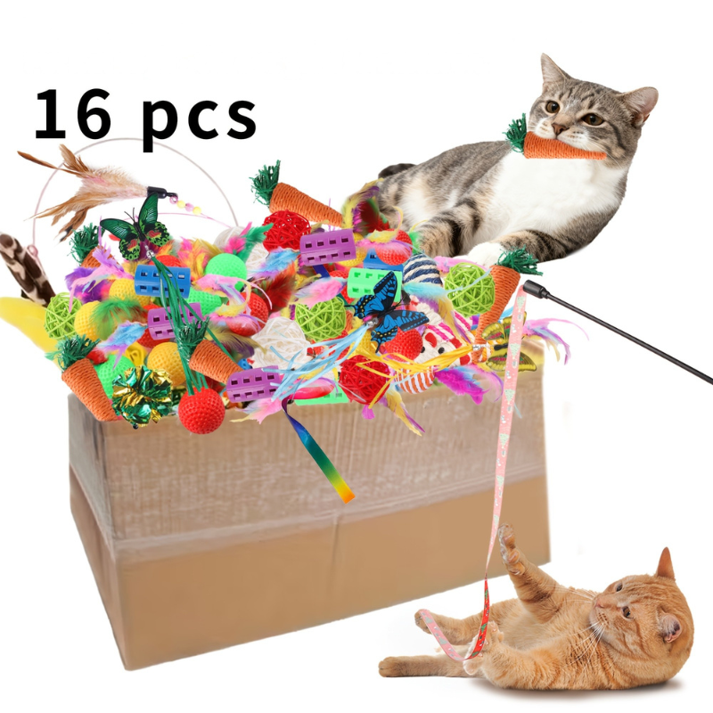 Mixed Cat Toy Set For Daily Interactive Play FunMixed Cat Toy Set For Daily Interactive Play Fun - Image 2