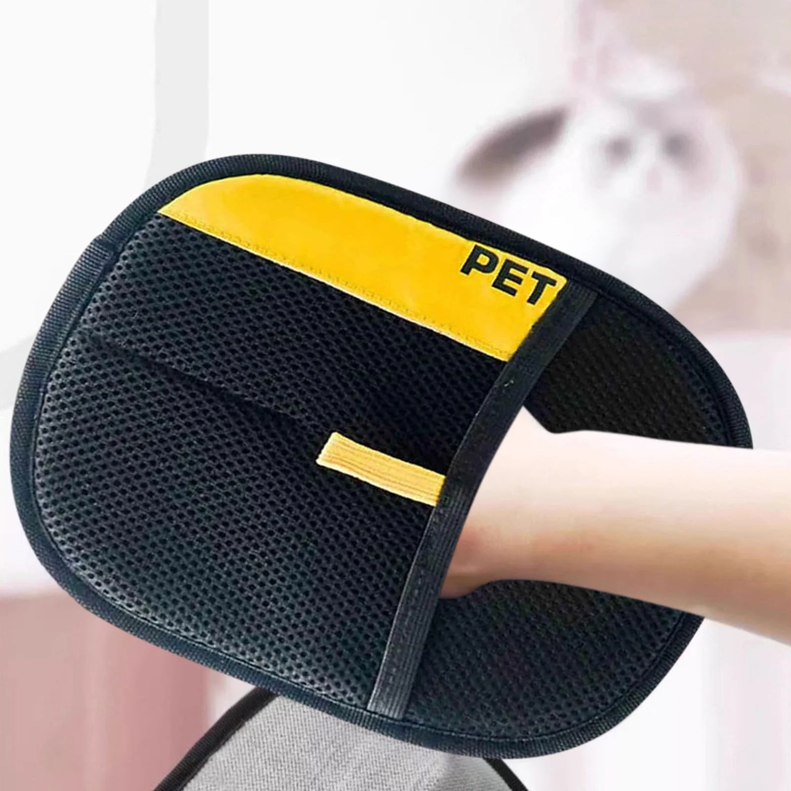 Pet Grooming GlovesDouble Sided Pet Hair Removal Grooming Glove - Image 3