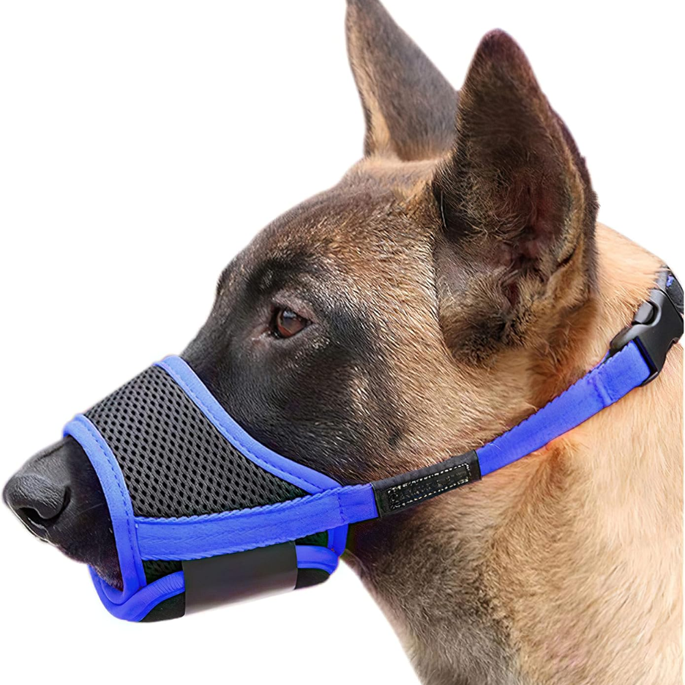 Dog Muzzle Soft Nylon Adjustable Pet Muzzle For Small Medium Large Dogs