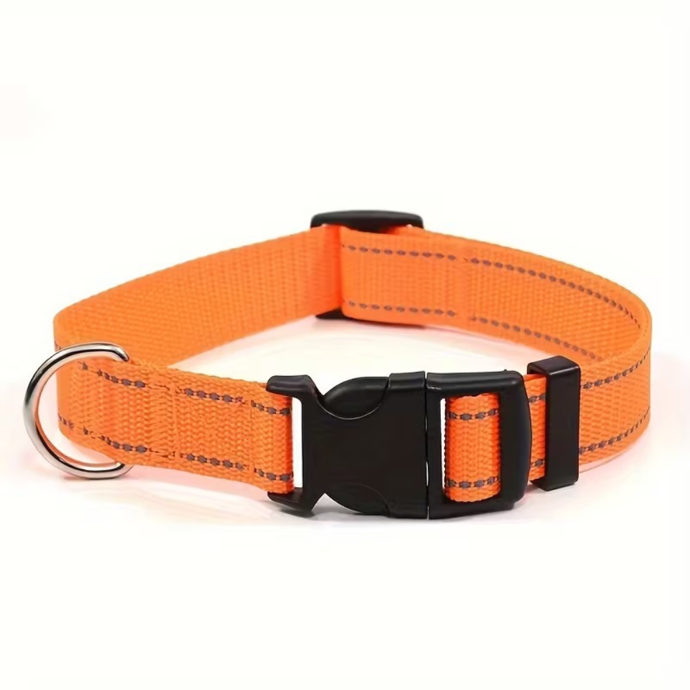 Adjustable Reflective Dog Collar With Quick Release BuckleAdjustable Reflective Dog Collar With Quick Release Buckle - Image 5