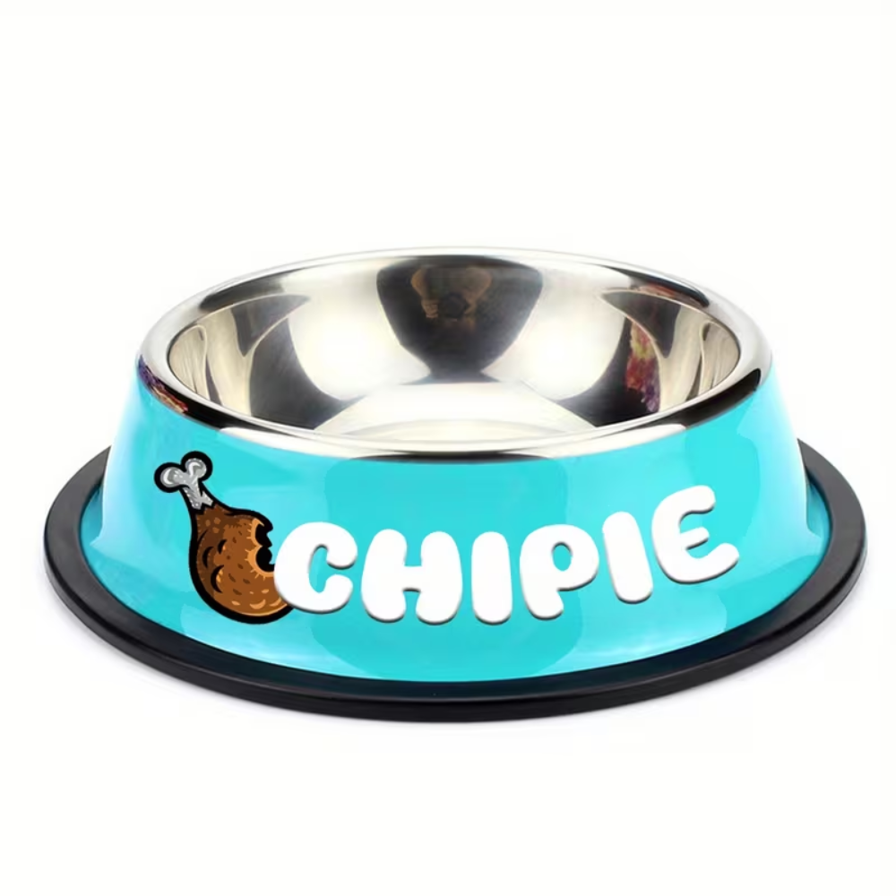 [Copy]Stainless Steel Pet Bowl With Custom Name For Cats And DogsCustom Name Stainless Steel Pet Food Bowl - Image 3