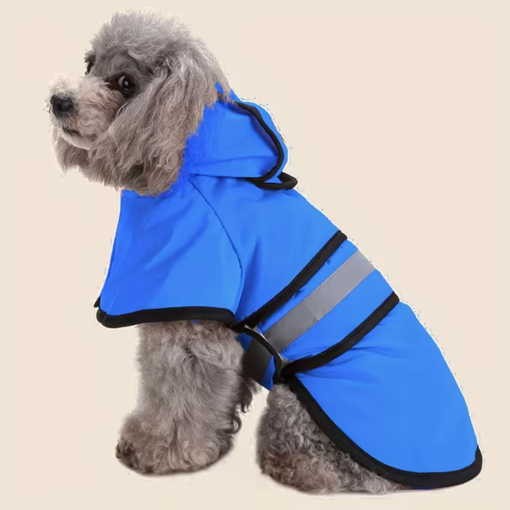 Adjustable Hooded Dog Rainwear CoatAdjustable Hooded Dog Rainwear Coat - Image 2