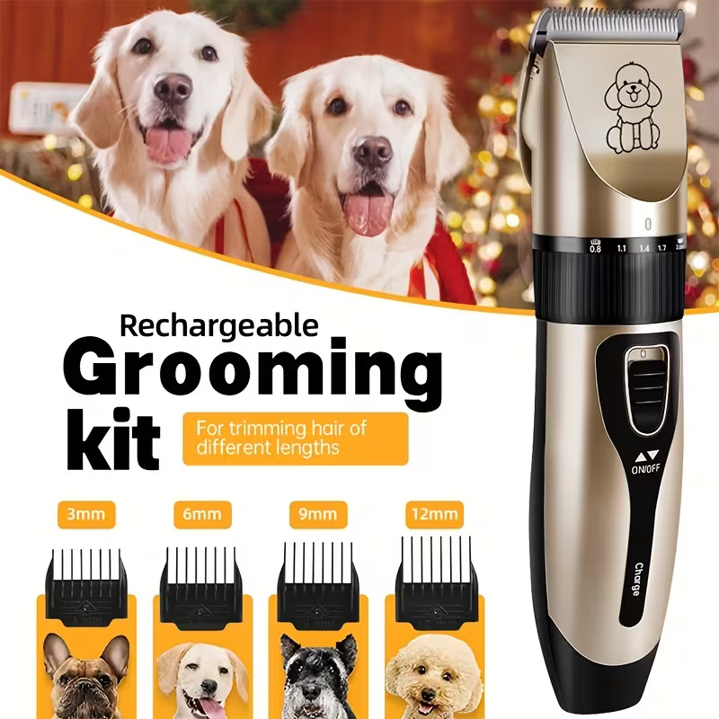 Cordless Grooming Clipper Set For Pets With Adjustable Trimming LengthsCordless Grooming Clipper Set For Pets With Adjustable Trimming Lengths - Image 8