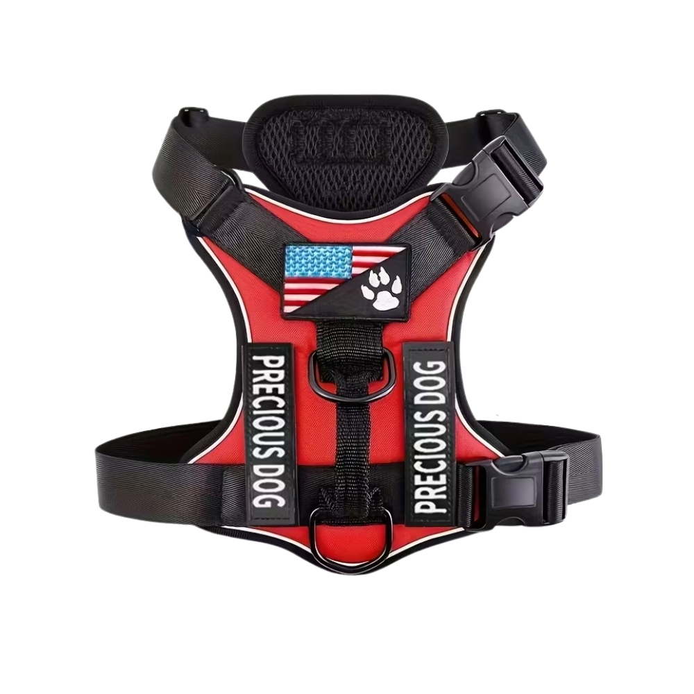 Adjustable Reflective Service Dog Harness With Training Patch SetAdjustable Reflective Service Dog Harness With Training Patch Set - Image 9