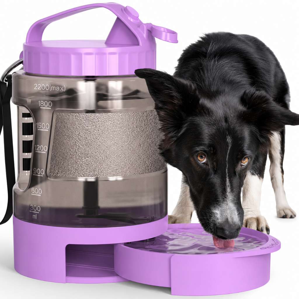 Portable Dog Water Bottle With Bowl
