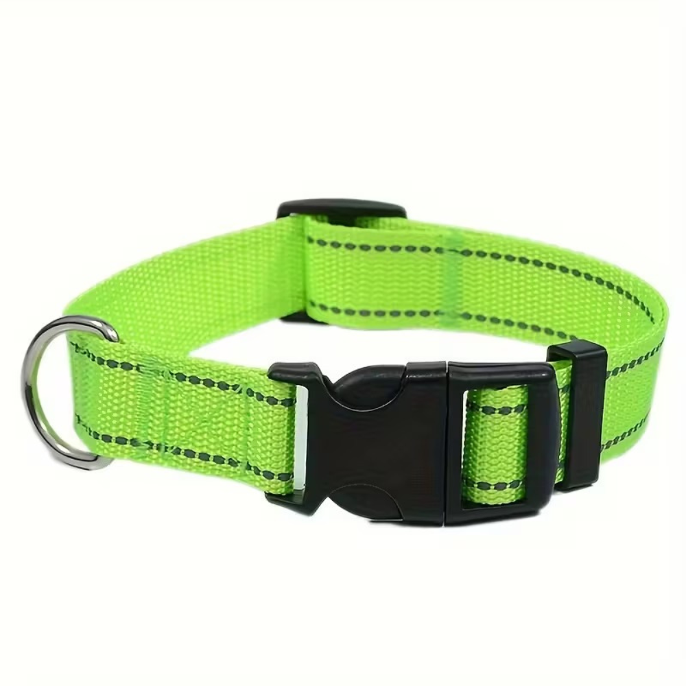 Adjustable Reflective Dog Collar With Quick Release BuckleAdjustable Reflective Dog Collar With Quick Release Buckle - Image 8
