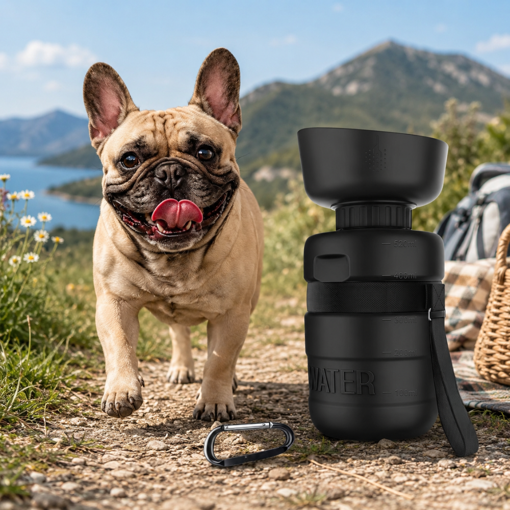 Portable Dog Water Bottle With Bowl And Leak Proof 