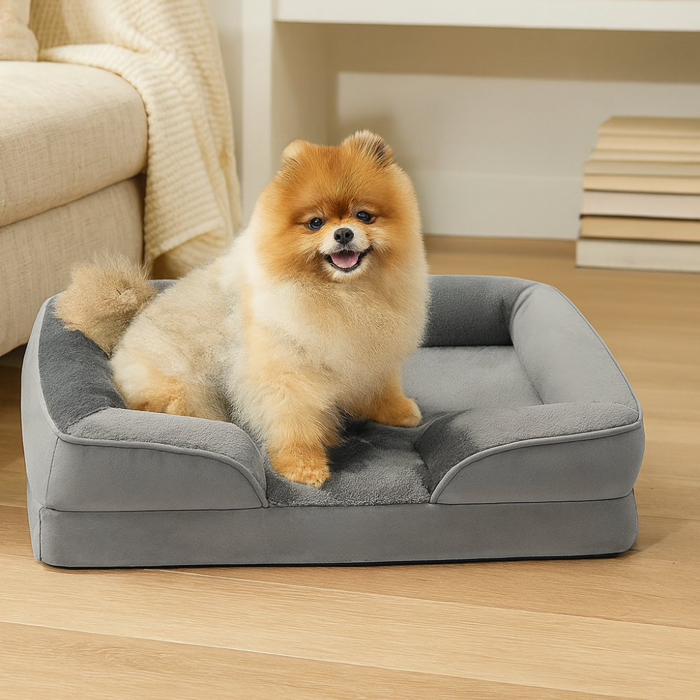 Orthopedic Dog Beds For Small DogsWaterproof Dog Sofa Bed With Removable Washable Cover - Image 2