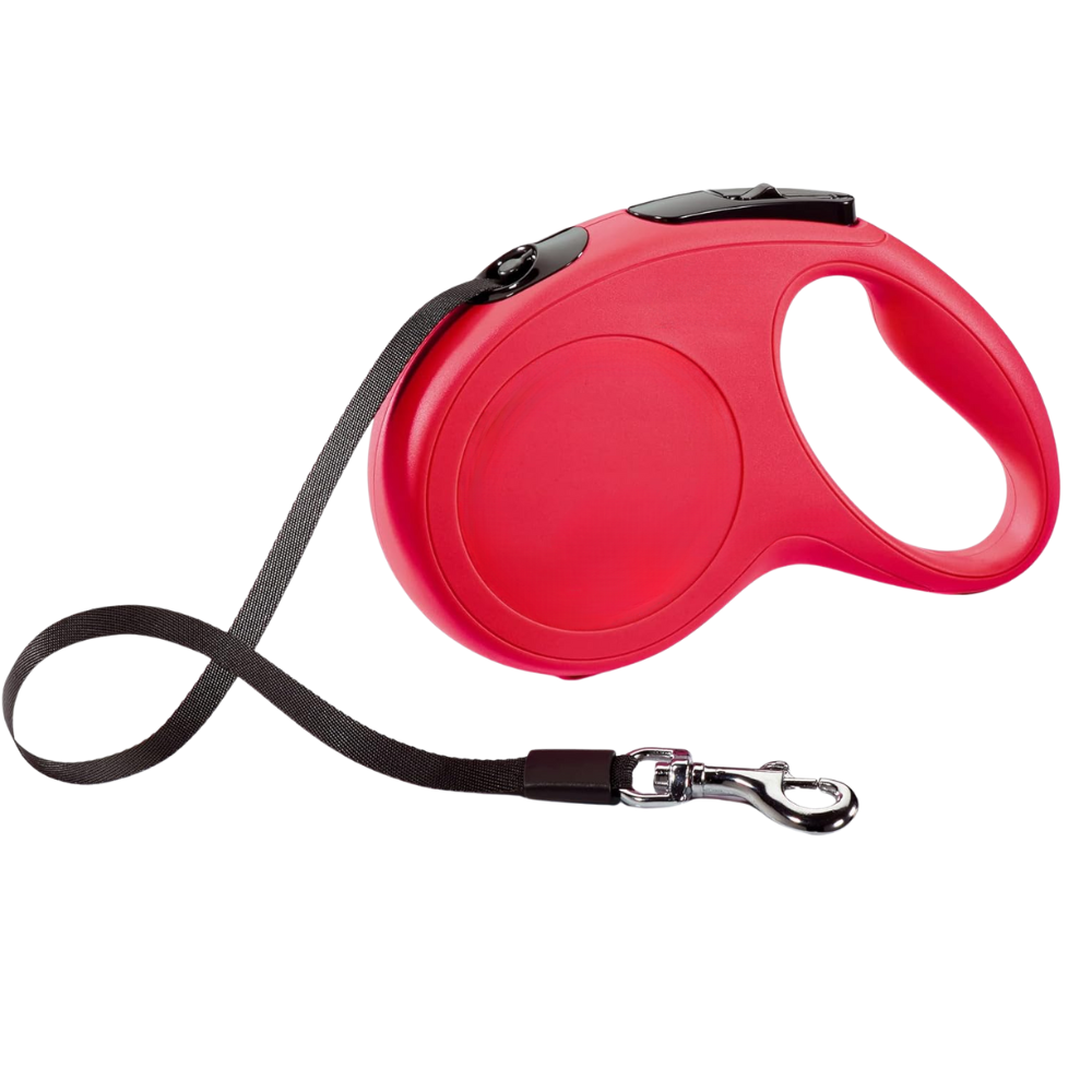Retractable Dog Leash 16ft - Nylon Tape With Quick Lock