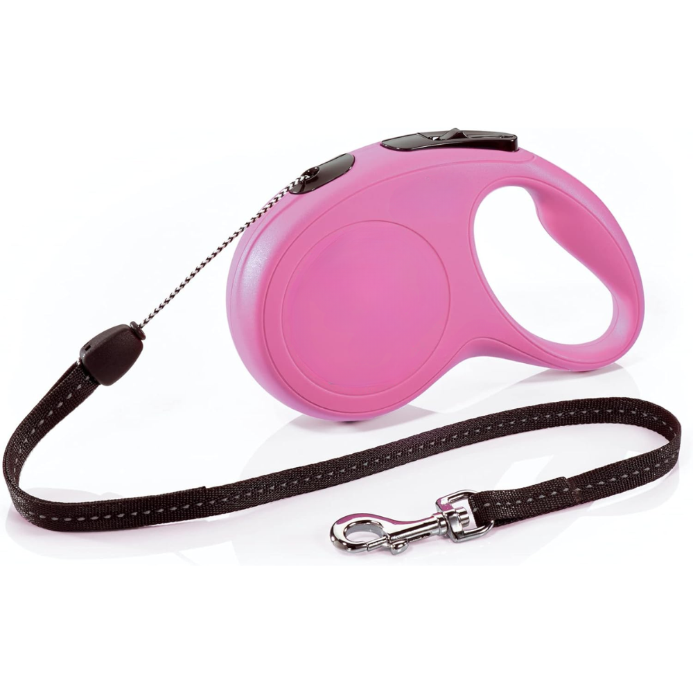 Retractable Dog Leash 16ft Cord For Free Pink