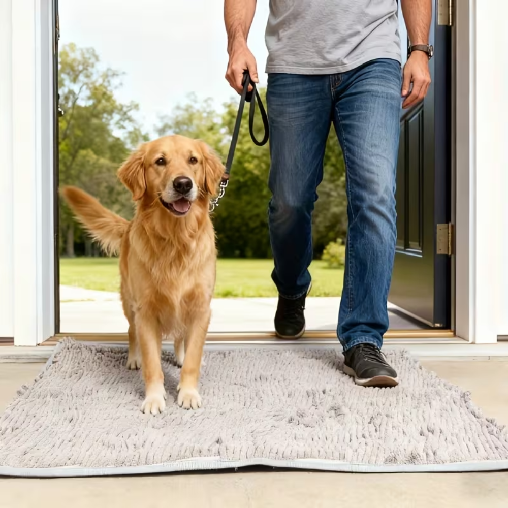 Dog Door Entry Floor MatIndoor Microfiber Dog Door Floor Mat - Image 3