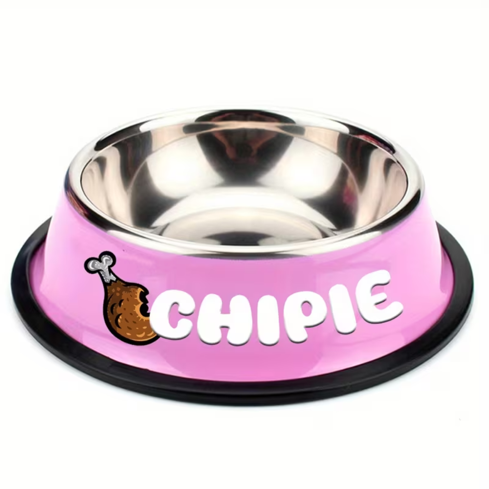 [Copy]Stainless Steel Pet Bowl With Custom Name For Cats And DogsCustom Name Stainless Steel Pet Food Bowl - Image 5