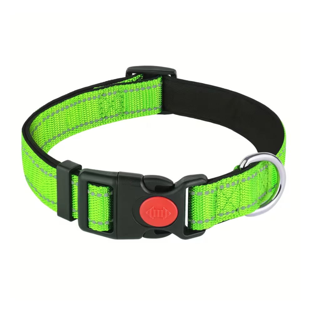 Adjustable Soft Dog Collar With Reflective StripesAdjustable Soft Dog Collar With Reflective Stripes - Image 6