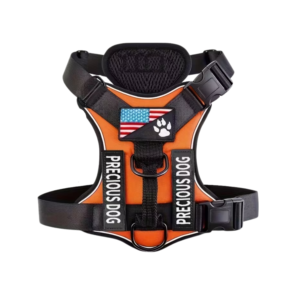 Adjustable Reflective Service Dog Harness With Training Patch SetAdjustable Reflective Service Dog Harness With Training Patch Set - Image 4